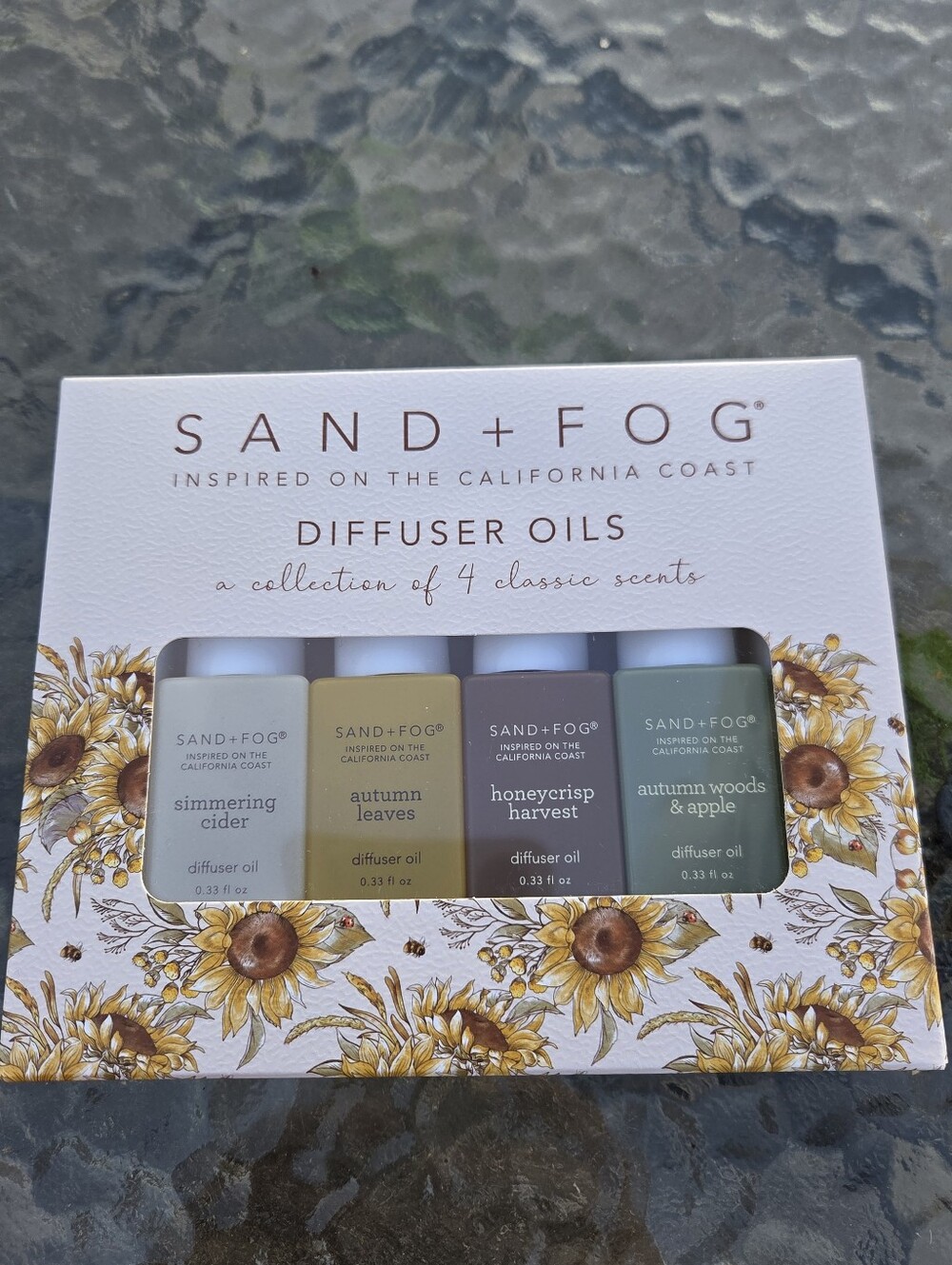 SAND+FOG Autumn Diffuser Oil Set — Green, Yellow, Brown, Gray